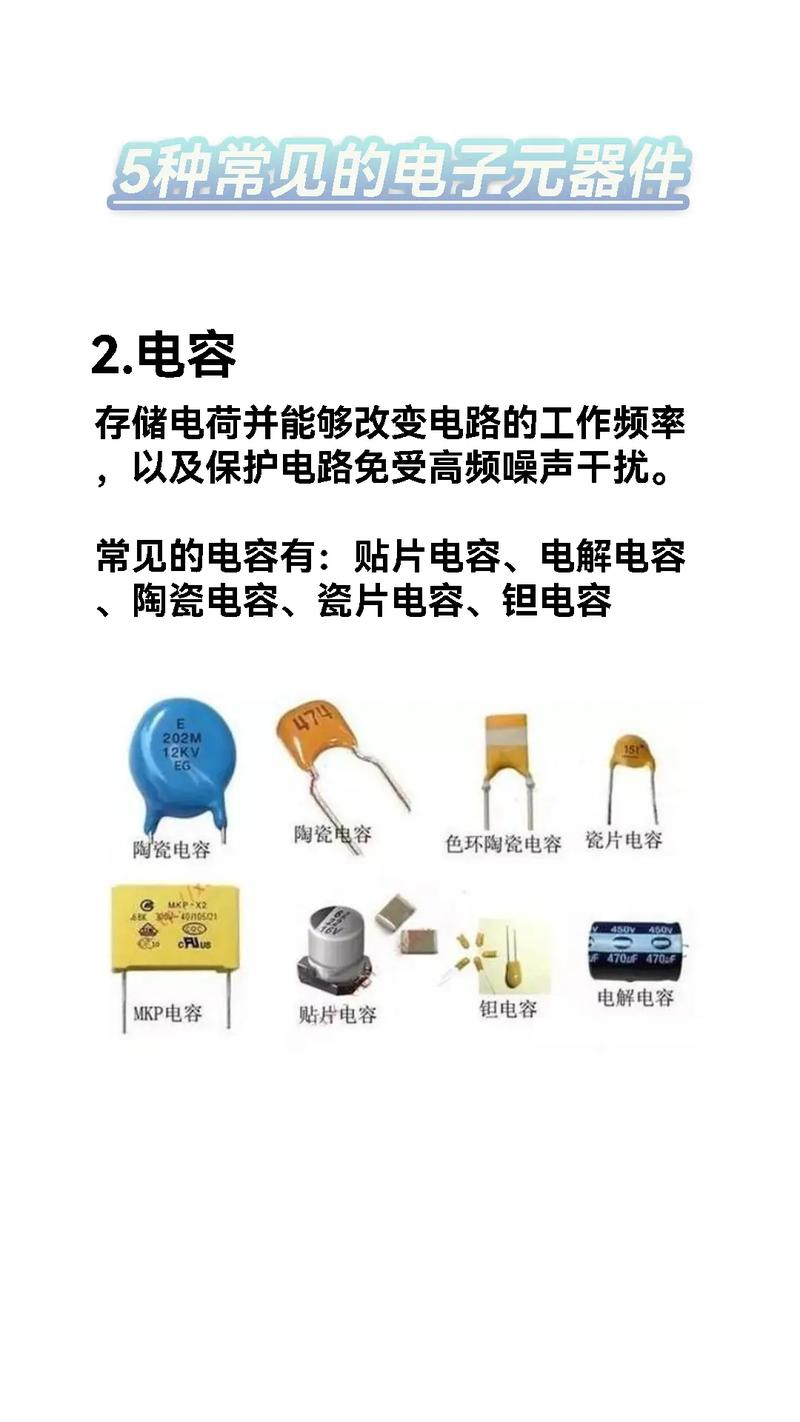 五种常见电子元器件特性及分类解析